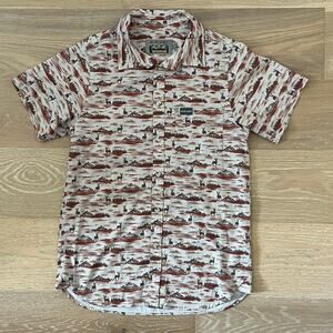 Burlebo Mountain Range Performance Button Up Shirt